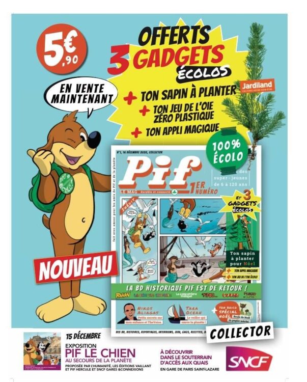 Pif Gadget fait son grand retour et devient Pif le Mag
