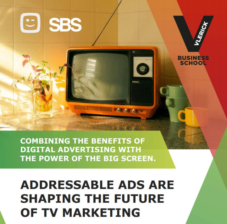 Vlerick Business School, SBS et Telenet lancent leur whitepaper sur la publicité adressable