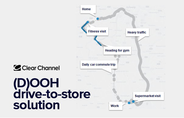 Clear Channel développe une solution innovante qui mesure l’efficacité drive-to-store de ses campagnes (D)OOH Clear Channel développe une solution innovante qui mesure l’efficacité drive-to-store de ses campagnes (D)OOH