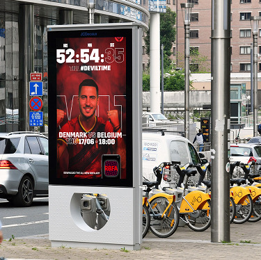 JCDecaux et l’URBSFA lancent leur campagne d’affichage digitale ‘It’s #DEVILTIME’