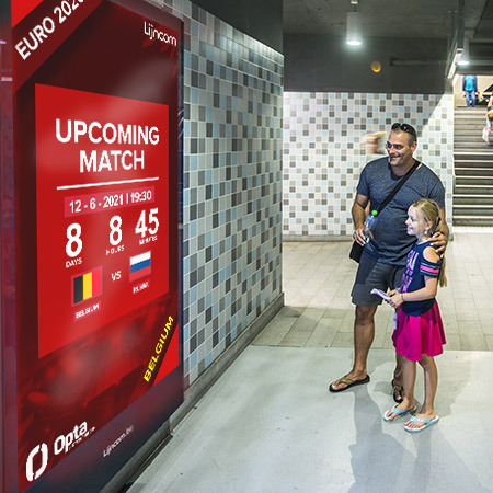 Lijncom invite les voyageurs à suivre l’Euro en live dans le pré-métro anversois Lijncom invite les voyageurs à suivre l’Euro en live dans le pré-métro anversois