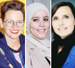 Isabel Verstraete, Hanan Challouki et Katrien Bottez : trois femmes inspirantes