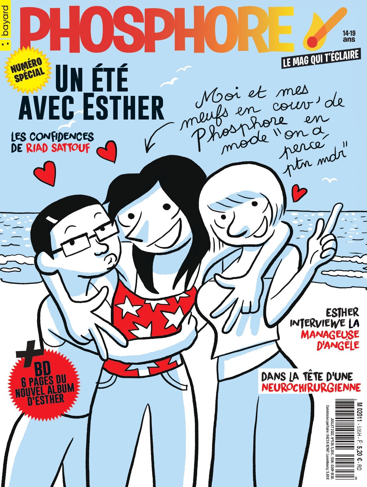 Esther, l’héroïne de Riad Sattouf, est rédactrice en chef de Phosphore cet été