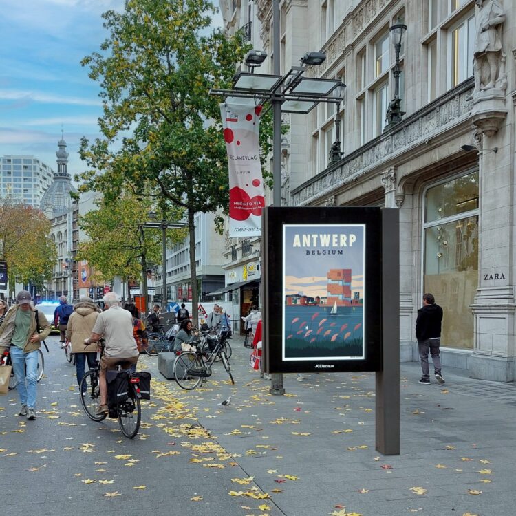 JCDecaux krijgt exclusief straatmeubilaircontract voor mupi’s in de stad Antwerpen voor 8 jaar JCDecaux krijgt exclusief straatmeubilaircontract voor mupi’s in de stad Antwerpen voor 8 jaar