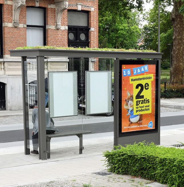 La ville d’Anvers inaugure les premiers abribus avec toit vert de JCDecaux